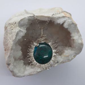chrysocolla handmade necklace