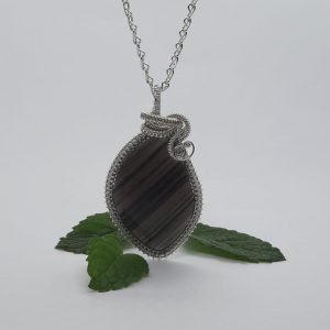 obsidian necklace