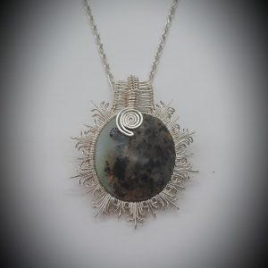 Andean Opal gemstone necklace