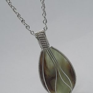 Peruvian Opal drop necklace