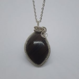 Obsidian handmade necklace