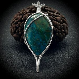 chrysocolla elegante gemstone pendant